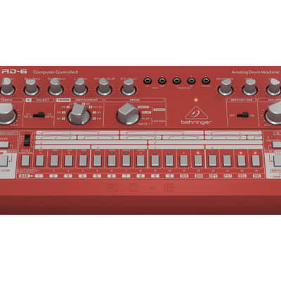 Behringer RD-6-RD Analog Drum Machine (Red) image 2