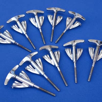 Ludwig Super Classic Vistalite Clawhooks Claws T-rods Pack Of 10 VG Vintage NO.2 image 3