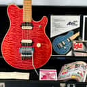 1996 Ernie Ball Music Man ★ HI-END Guitars AXIS EX [EARLIEST Van Halen MIJ] Translucent PINK "UNICORN" with EVH PAF & Paperwork!! =\//-/=