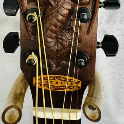 Blueberry Handmade Baritone Acoustic Guitar image 3