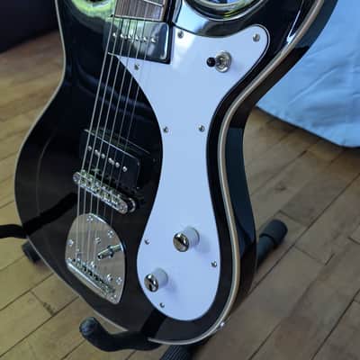 Eastwood Sidejack Baritone DLX with Chrome Hardware 2010s Black image 4