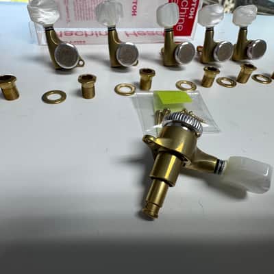 Gotoh SGS510Z-P7 MGT 6 in line Locking Tuners Set 18:1 Gear Ratio - X-GOLD image 2