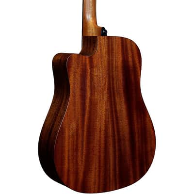 Lag Guitars Hyvibe Dreadnought Cutaway Acoustic Guitar with Bag Regular Natural image 2
