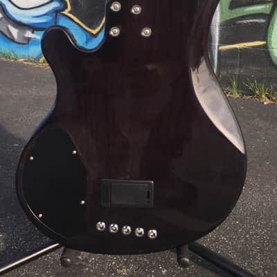 Lakland U.S. Series 55-94 Deluxe 5-String Custom 2015 - Black Transparent image 5
