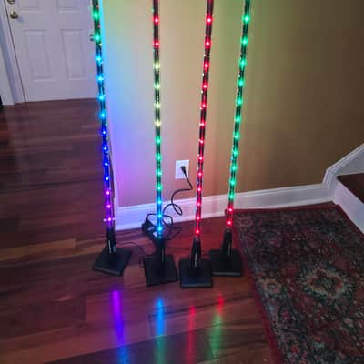 Chauvet Freedom Stick Pack with 4 LED Effects Lights 2010s - Black image 1