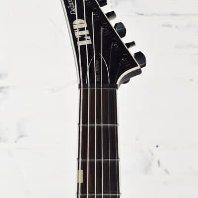 ESP LTD MH-1000 Baritone Electric Guitar - Black Satin image 5