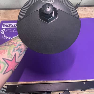 Simmons Electronic Cymbal 10" Dual Zone Trigger S500CYM105C w/ Post Mount image 1