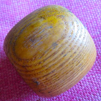 Wood Bass Drum Beater Head - Vintage image 3