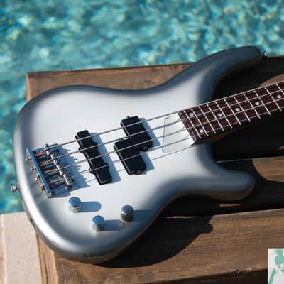 2003 Greco PXB-400 PJ Phoenix Electric Bass - Silver Burst - P/J