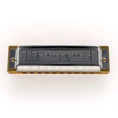 Hohner MS Series Blues Harp, 10 Hole Diatonic Harmonica, F Major - M533066P image 6