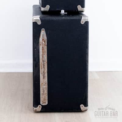 1965 Fender Bassman Black Panel AA165 Pre-CBS Vintage Tube Amp Head & 2x12 Cab w/ Oxford 12T6, FEIC image 5