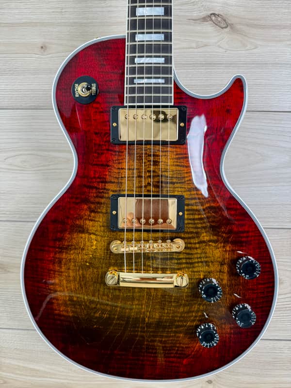 Gibson Custom Les Paul Axcess Custom Figured Top Electric Guitar - Bengal Burst #2116 image 1