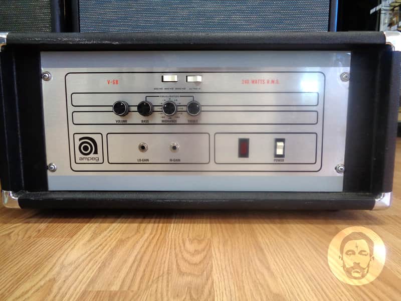 Ampeg V-6B 1970's 240 watt Solid State Bass Amp Head image 1