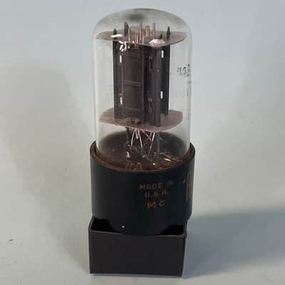1960s RCA 6SN7GTB Vintage Black Plate Clear Top Preamp Tube! T269 image 4