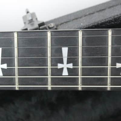 2001 Gibson SG TONY IOMMI Ebony Black in Original Case ~Killer Doom METAL RELIC~ Crosses Black Sabbath Very RARE image 4