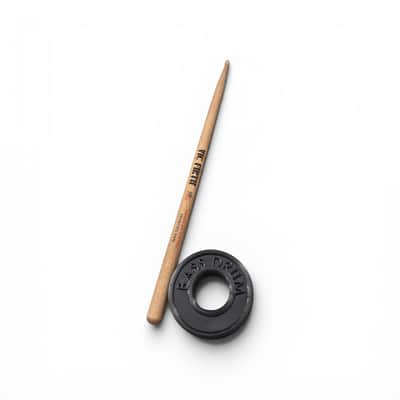 Bass Drum Spur Mat/Floor Marker 2-Pack - Black image 2