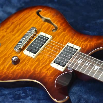 PRS SE Custom 22 - Quilt Top - Semi-Hollow - Sunburst - w/ PRS Gig bag image 13