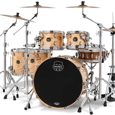 MAPEX IT SR628XUZXN DRUM SET SATURN VI NATURAL MAPLE BURL image 2