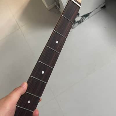 4-string electric bass neck jazz bass stainless steel 20 frets flame Maple guitar neck 34inch hole 18mm Rosewood fingerboard image 7