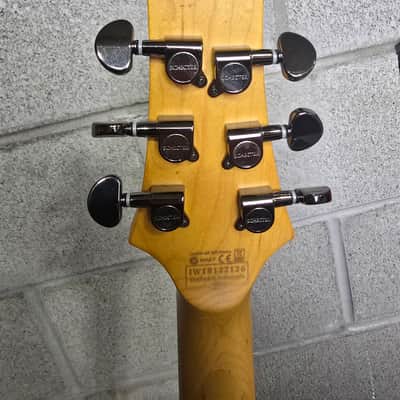 Schecter Demon-6 2014 - 2017 - Aged Black Satin with Hard Case image 10