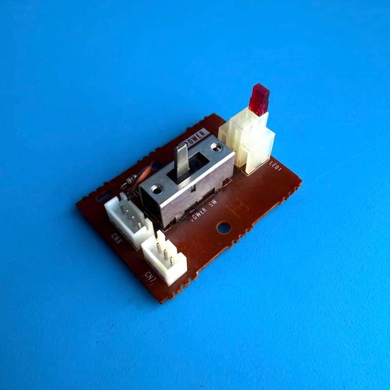 YAMAHA PSR-40 Keyboard Part: Power ON/OFF Slider Switch Light Board PCB image 1