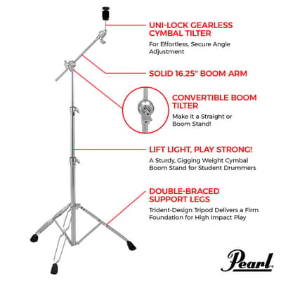 Pearl Cymbal Boom Stand image 8