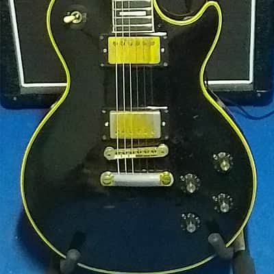 Morris (H&S Anderson) Moridaira Les Paul Custom Black beauty 1980 - EBONY fretboard image 2