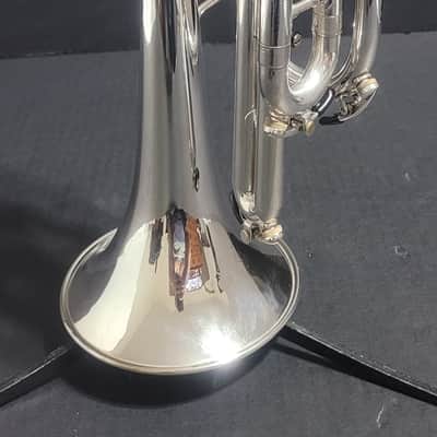 KANSTUL CUSTOM CLASS 3 VALVE SOPRANO G BUGLE , Mouthpiece & Case - Silver plated image 8