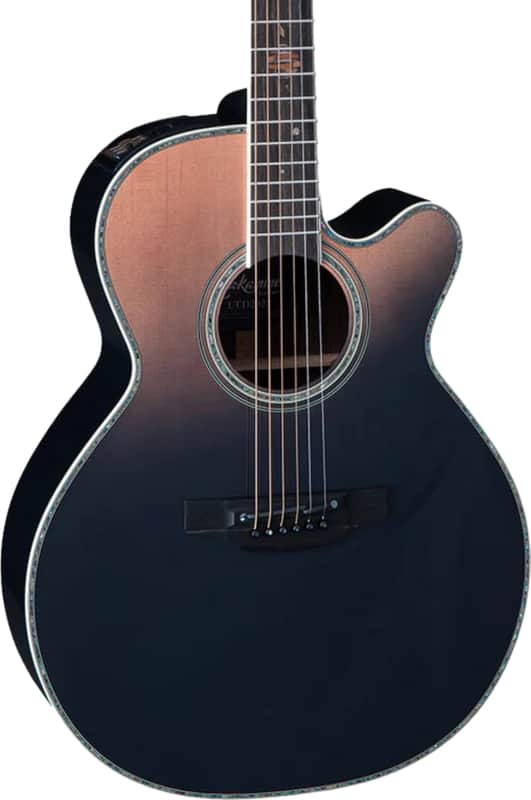 Takamine LTD2024 Solar System Limited Edition Grand Concert Acoustic-Electric Guitar, Solid Spruce Top, Penumbra Blue image 1
