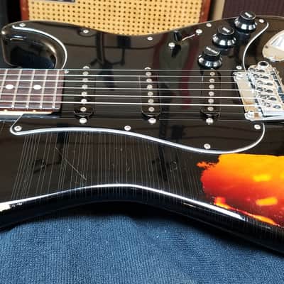 used Suhr Classic S Antique Pro in Black over 3 Tone Sunburst, Very Good Condition with Gig Bag & Paperwork image 13