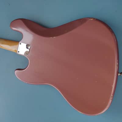 Fender Custom Shop Jazz Bass 1998 Burgundy Mist image 15