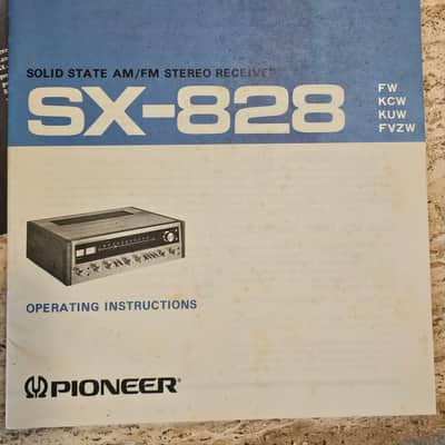 Pioneer SX-828 1971-1972 - Silver face with walnut sides and top image 6