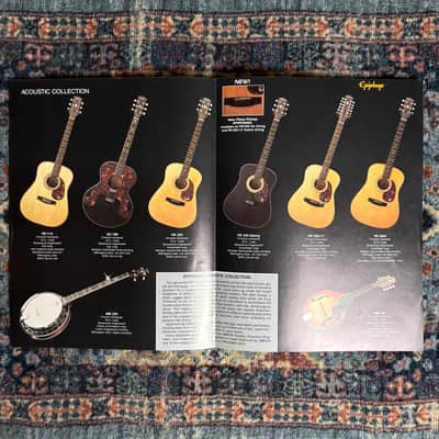 1989 Epiphone Acoustic Collection Guitar Catalogue! E20 image 3