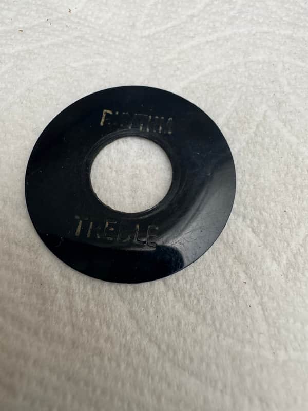 Gibson Vintage Les Paul, SG, ES, 3 Way Switch Plate Poker Chip Thin 1961 1962 1963 1964 1959 -1963 - black image 1