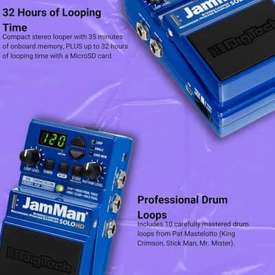 Digitech JAMMAN-SOLO-HD Compact Stereo Looper Pedal image 3