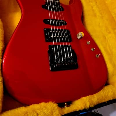 1984 San Dimas Charvel Red 1 owner Kahler HSS former V trem WOW image 14