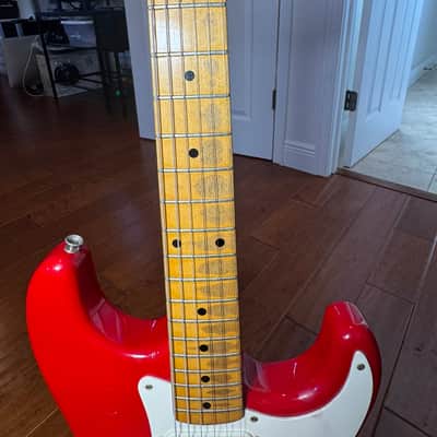 Tokai TST-56 Vintage Series MIJ S-Style – Early 1980s – Candy Apple Red – Made in Japan + Extras image 4
