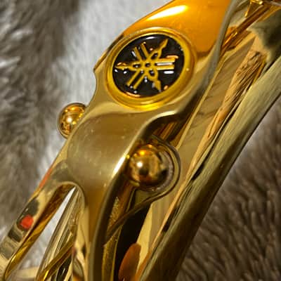 Yamaha YAS-62 replacement neck - retro design, gold lacquered image 2