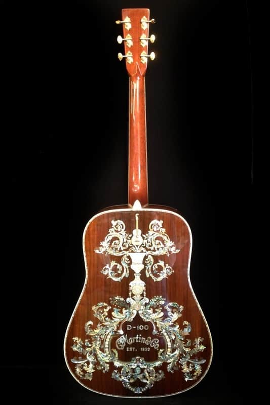 New! Brazilian D-100 Deluxe Martin Acoustic Guitar With Case image 1