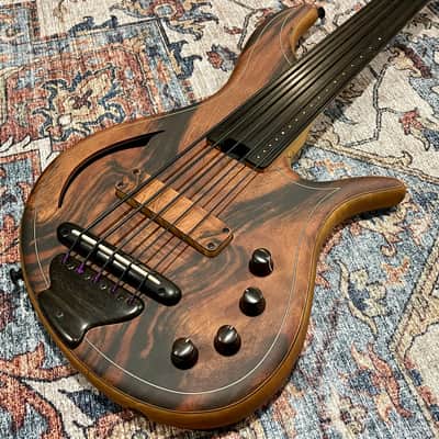 F Bass AC5-Classic Fretless Amara Ebony Top 2024 image 2