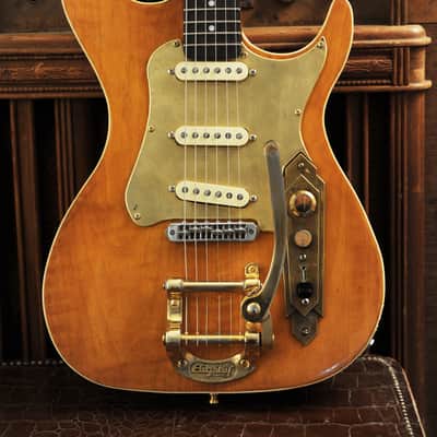 Postal Handmade Memphis Rocket Deluxe Antique Natural Bigsby Fender 57/62 Strat pickup Set image 12