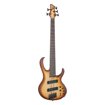 Ibanez Bass Workshop BTB705LM-NNF Natural Browned Burst Flat - 5-String Electric Bass image 1
