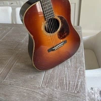 Pre-War Guitars Co. 12 Fret Dreadnought IRW w/Herringbone, Iced Tea Distress Level 2 image 4