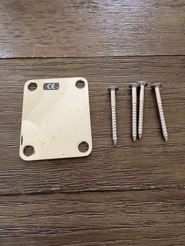Neck Plate 4-bolt - Chrome image 1