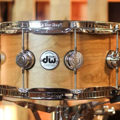 DW 6x14 Collector's Cherry HVLT Natural Satin Oil Snare Drum - SO#1444637 image 1