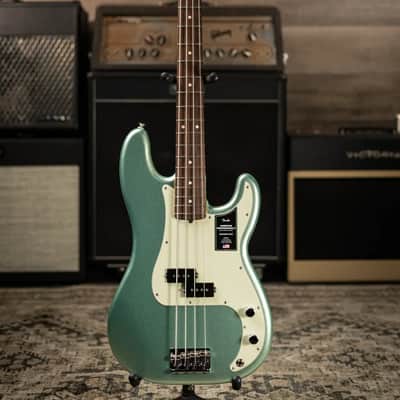 Fender American Professional II Precision Bass - Mystic Surf Green with Hardshell Case image 3
