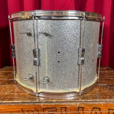 1970s Ludwig 12x17 Tenor Drum Silver Sparkle image 3