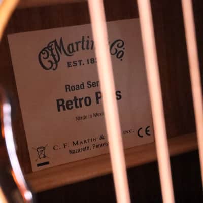 Martin 000E Retro Plus Series Acoustic-Electric Guitar Natural Spruce/Granadillo 1944 image 15