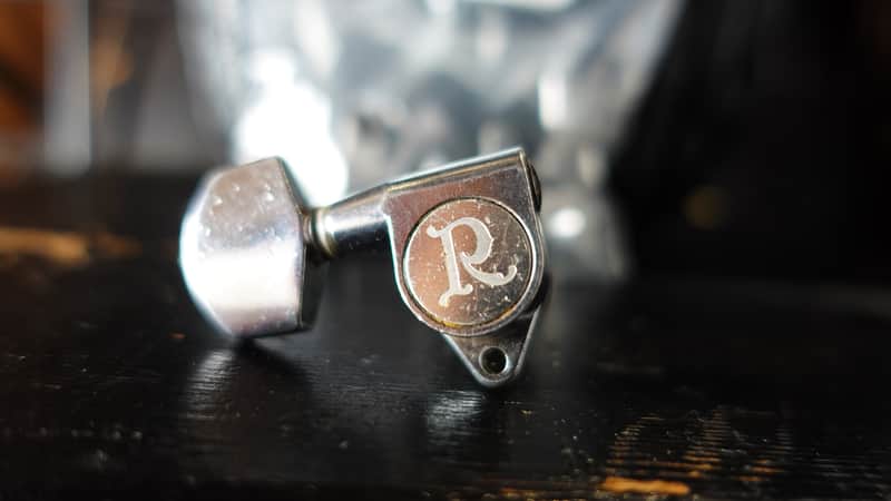 B.C. Rich R Logo 3x3 Tuners 1980s - Chrome image 1