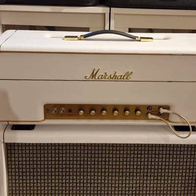 Marshall 1959SLP MK II Reissue 2-Channel 100-Watt Guitar Amp Head 1993 - 2000 - White imagen 3